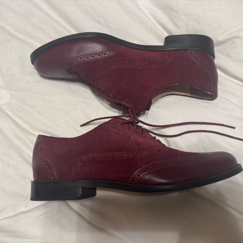 Cole Hann Burgundy Oxford Shoes